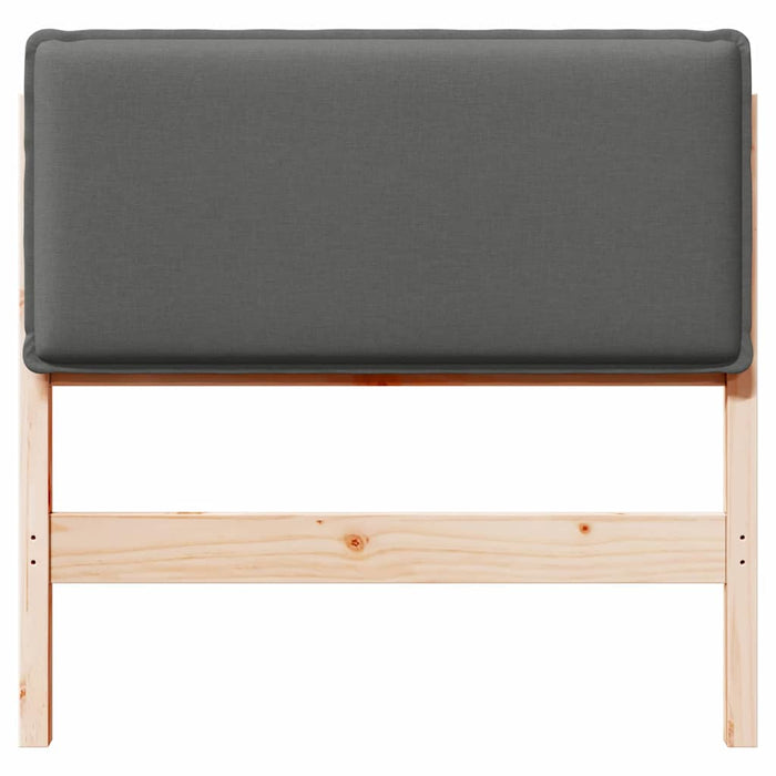 Testiera imbottita con testiera Grigio Naturale e Chiaro 100 cm 880028