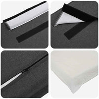 Testiera imbottita Grigio Naturale e Scuro 100 cm Pino massello 880029