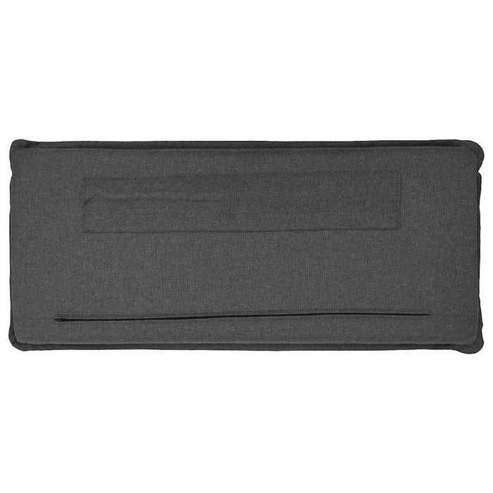 Testiera imbottita Grigio Naturale e Scuro 100 cm Pino massello 880029