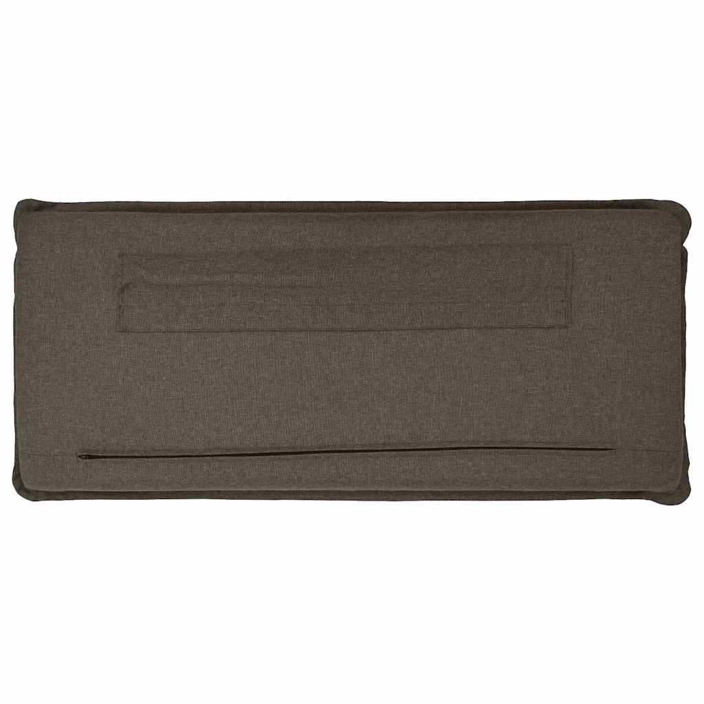 Testiera imbottita con testiera Grigio Naturale e Chiaro 100 cm 880031