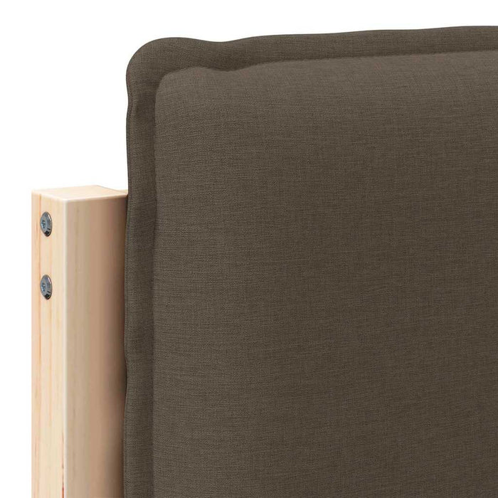 Testiera imbottita con testiera Grigio Naturale e Chiaro 100 cm 880031