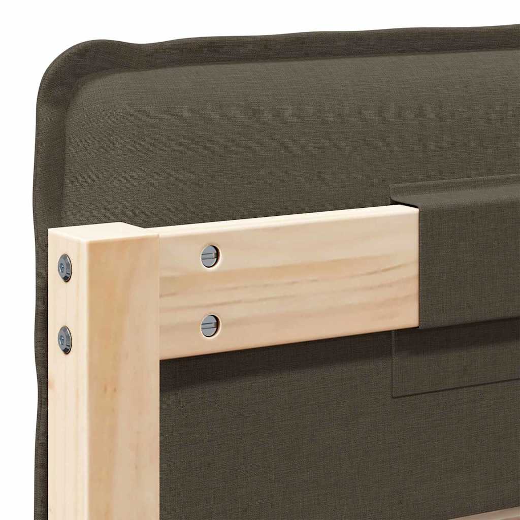 Testiera imbottita con testiera Grigio Naturale e Chiaro 100 cm 880031