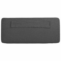 Testiera imbottita Marrone e grigio scuro 150 cm Pino massello 880064