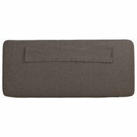 Testiera imbottita Marrone e taupe 150 cm Pino massello 880066