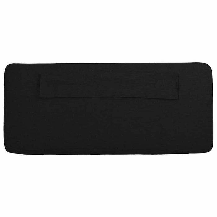 Testiera imbottita Marrone e Nero 80 cm Pino massello 880095