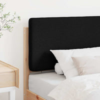 Testiera imbottita Marrone e Nero 80 cm Pino massello 880095