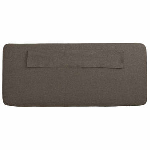 Testiera imbottita Marrone e taupe 80 cm Pino massello 880096