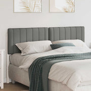 Testiera imbottita Bianco e grigio chiaro 150 cm Pino massello 880177