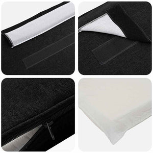 Testiera imbottita Marrone e Nero 80 cm Pino massello 880205