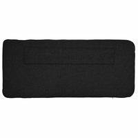 Testiera imbottita Marrone e Nero 80 cm Pino massello 880205