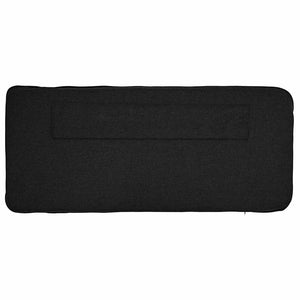 Testiera imbottita Marrone e Nero 80 cm Pino massello 880205