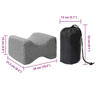 Cuscino con cuscino Grigio 26 x 21 x 15 cm Poliestere 42012683