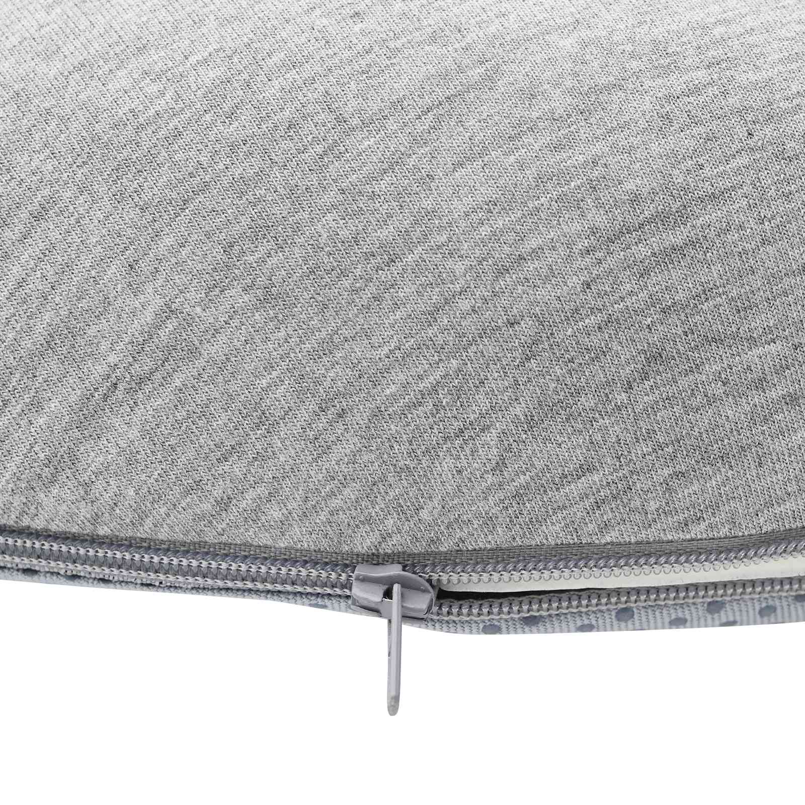 Cuscino con cuscino Grigio chiaro 42 x 37 x 8 cm Cotone 42012686