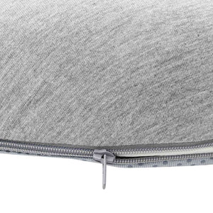 Cuscino con cuscino Grigio chiaro 42 x 37 x 8 cm Cotone 42012686