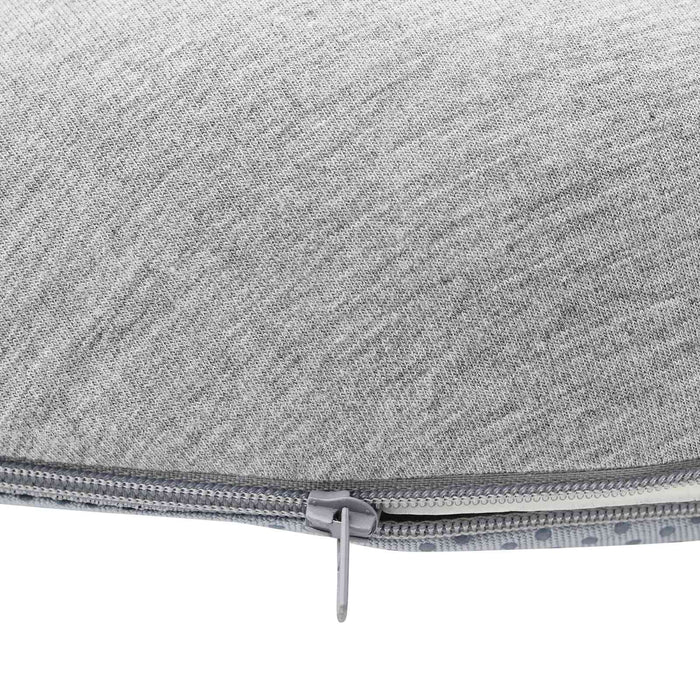 Cuscino con cuscino Grigio chiaro 42 x 37 x 8 cm Cotone 42012686