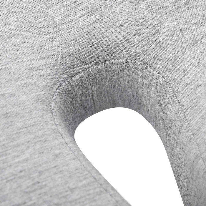 Cuscino con cuscino Grigio chiaro 50 x 43 x 10 cm Cotone 42012688