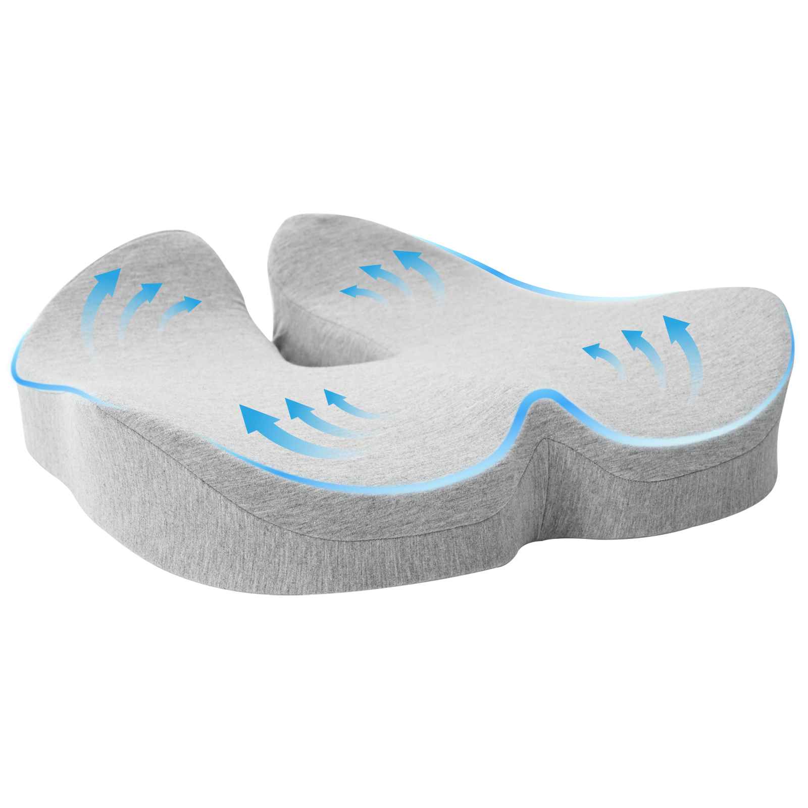 Cuscino con cuscino Grigio chiaro 50 x 43 x 10 cm Cotone 42012688