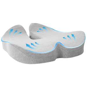 Cuscino con cuscino Grigio chiaro 50 x 43 x 10 cm Cotone 42012688