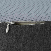 Cuscino con cuscino Grigio scuro 50 x 43 x 10 cm Cotone 42012689
