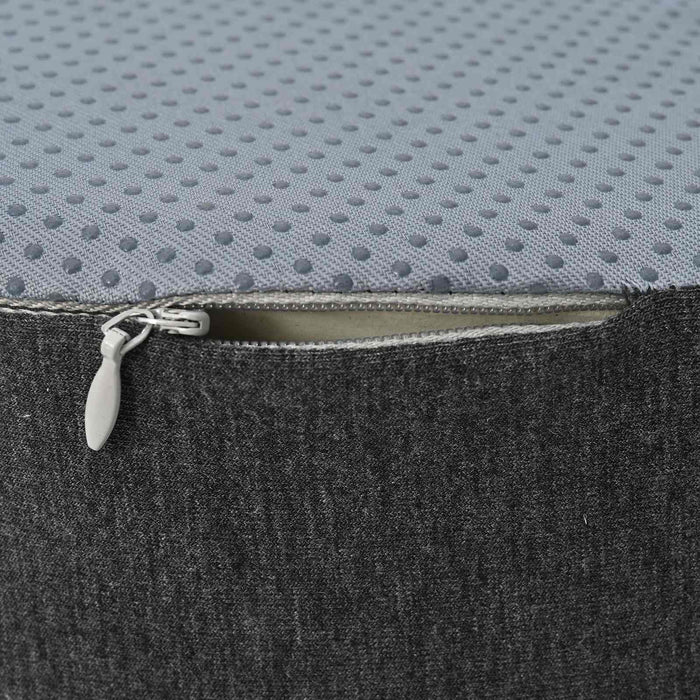 Cuscino con cuscino Grigio scuro 50 x 43 x 10 cm Cotone 42012689