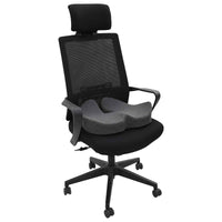 Cuscino con cuscino Grigio scuro 50 x 43 x 10 cm Cotone 42012689