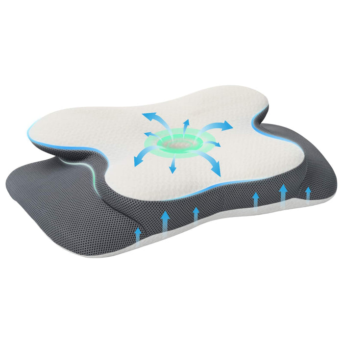 Cuscino con cuscino Bianco 60 x 37 x 13 cm Poliestere 42012692