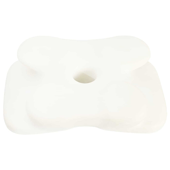 Cuscino con cuscino Bianco 60 x 37 x 13 cm Poliestere 42012692