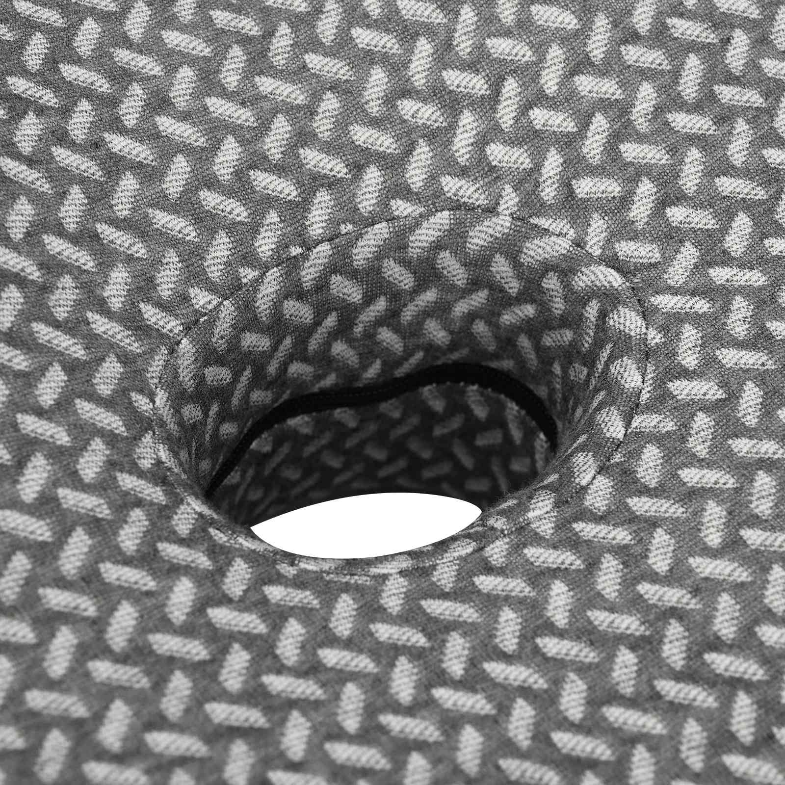 Cuscino con cuscino Grigio 60 x 37 x 13 cm Poliestere 42012693