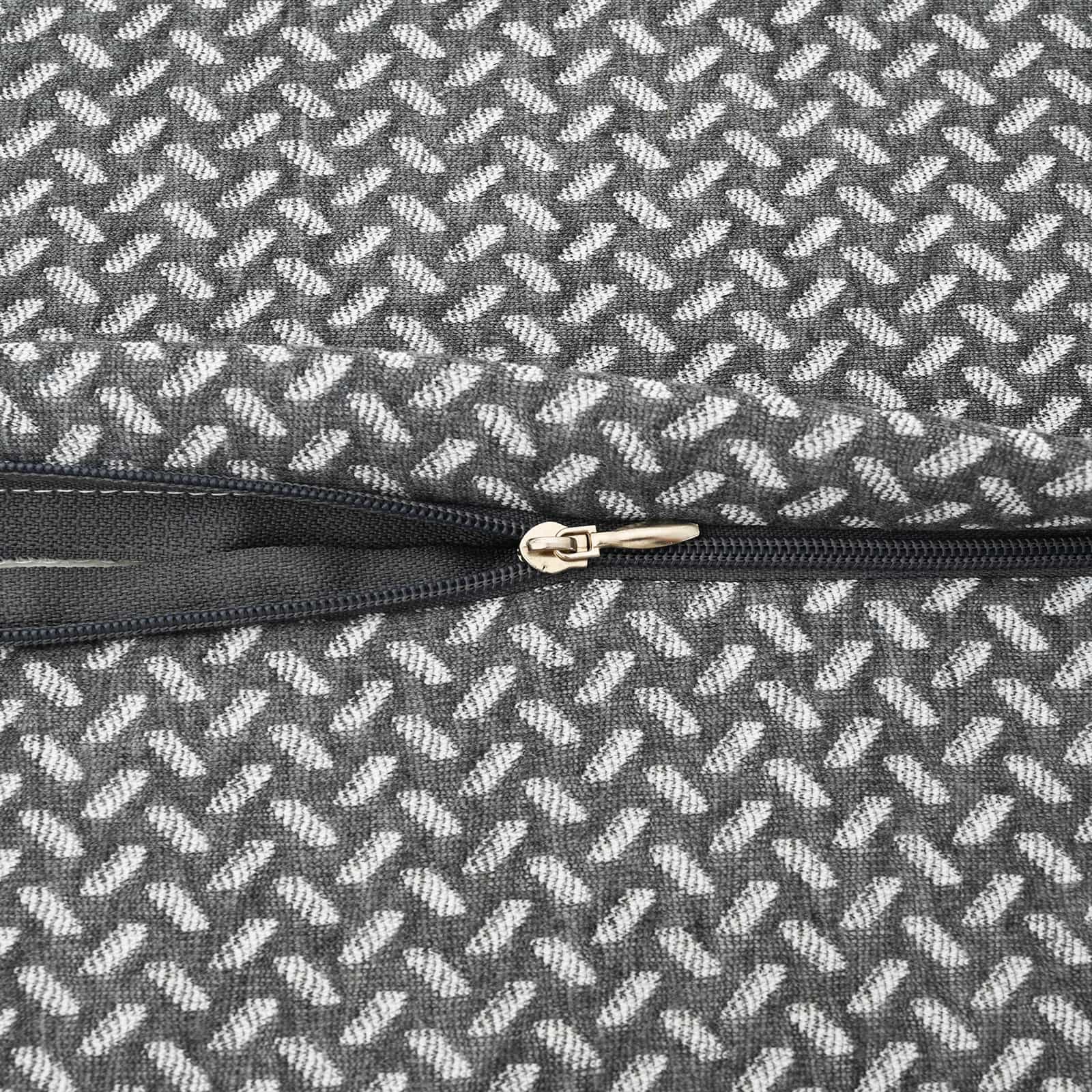 Cuscino con cuscino Grigio 60 x 37 x 13 cm Poliestere 42012693