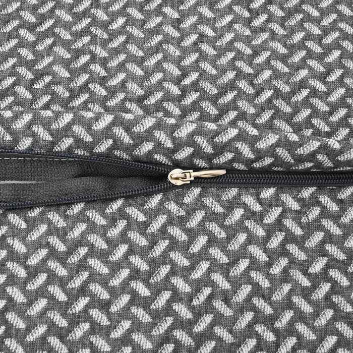 Cuscino con cuscino Grigio 60 x 37 x 13 cm Poliestere 42012693