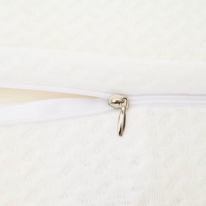 Cuscino con cuscino Bianco 60 x 34 x 11 cm Poliestere 42012694