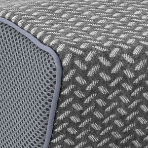 Cuscino con cuscino Grigio 60 x 34 x 11 cm Poliestere 42012695