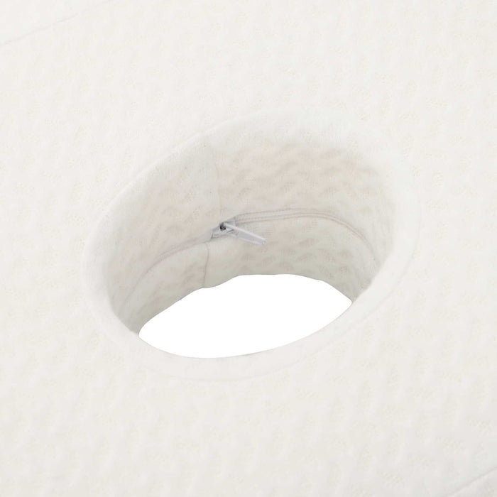 Cuscino con cuscino Bianco 55 x 36 x 10 cm Poliestere 42012696