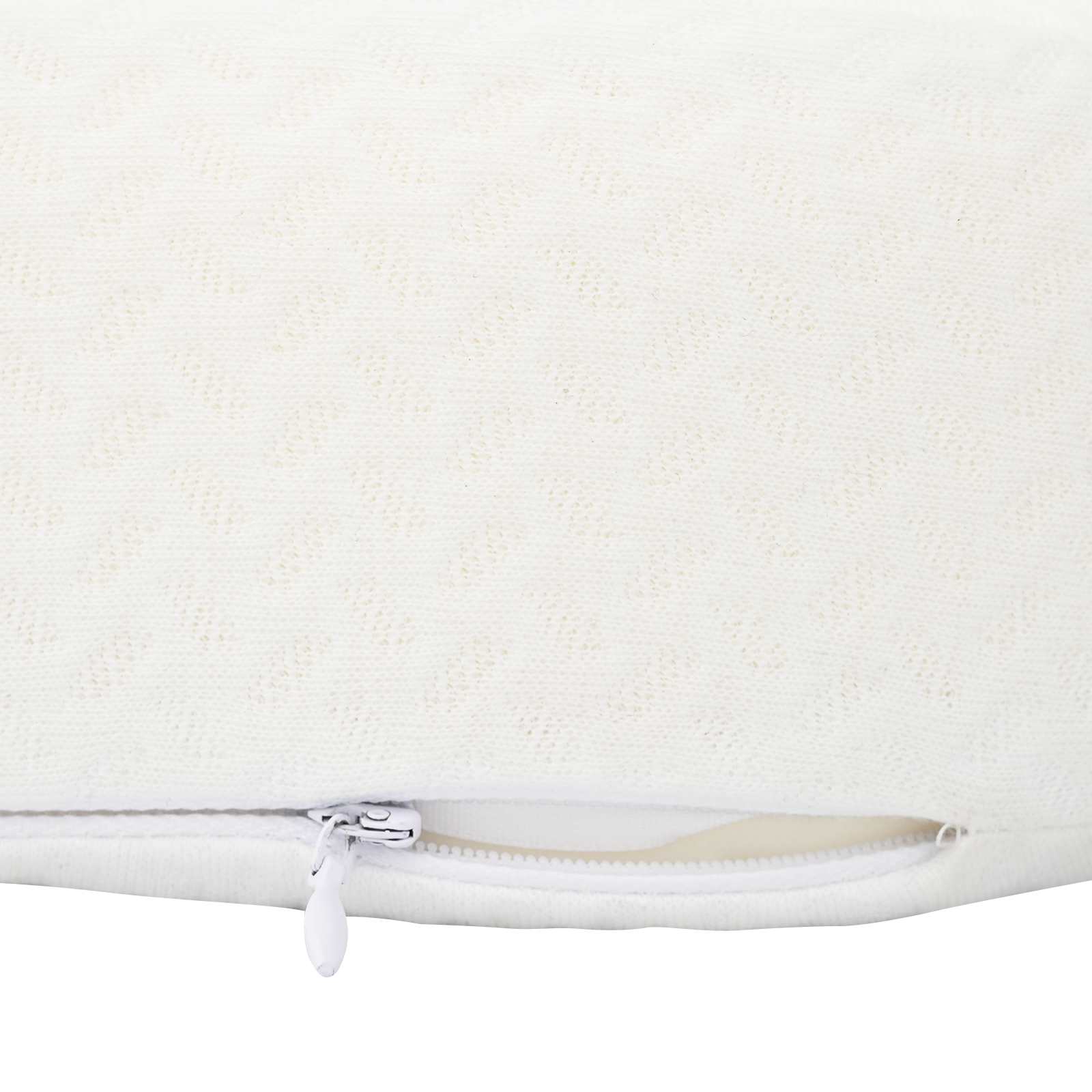 Cuscino con cuscino Bianco 55 x 36 x 10 cm Poliestere 42012696