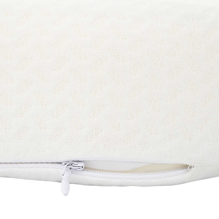 Cuscino con cuscino Bianco 55 x 36 x 10 cm Poliestere 42012696