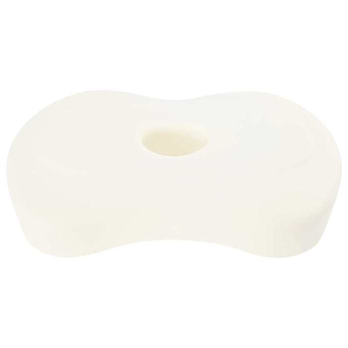 Cuscino con cuscino Bianco 55 x 36 x 10 cm Poliestere 42012696