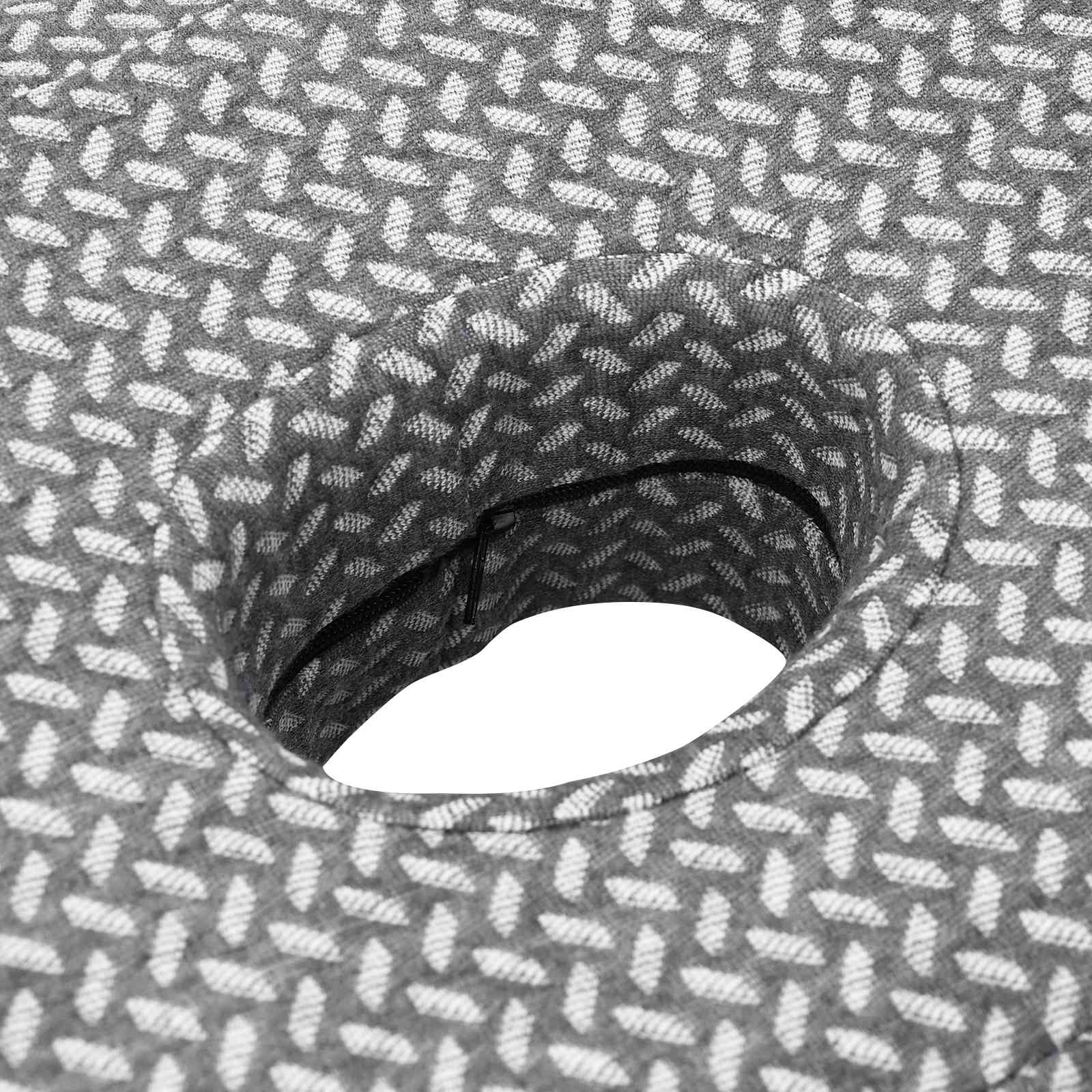 Cuscino con cuscino Grigio 55 x 36 x 10 cm Poliestere 42012697