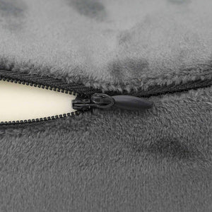 Cuscino con cuscino Regolabile Grigio 28 x 25 x 14 cm Velluto 42012702