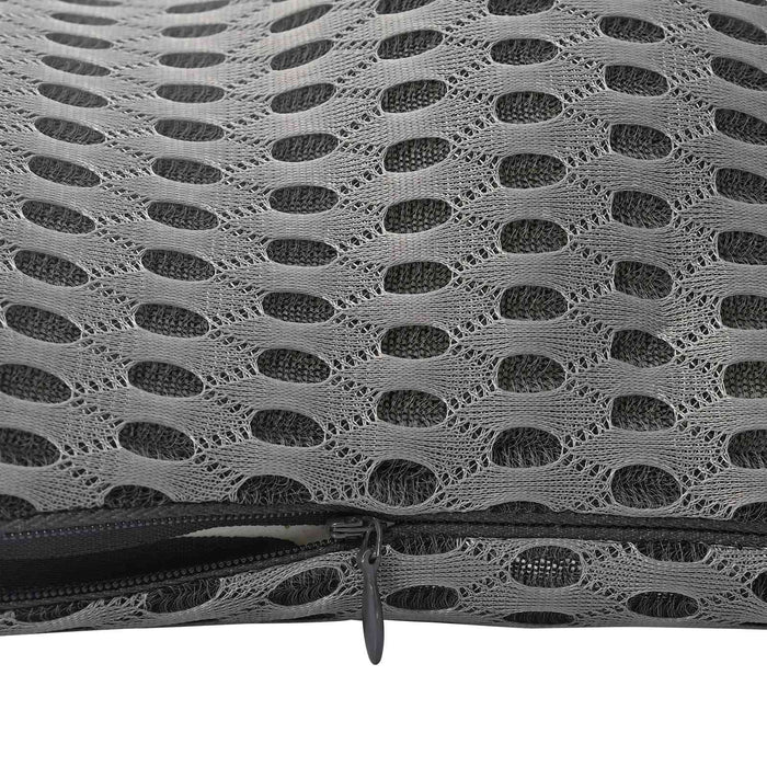 Cuscino con cuscino Grigio 47 x 24 x 13 cm Reticolo 4D 42012704