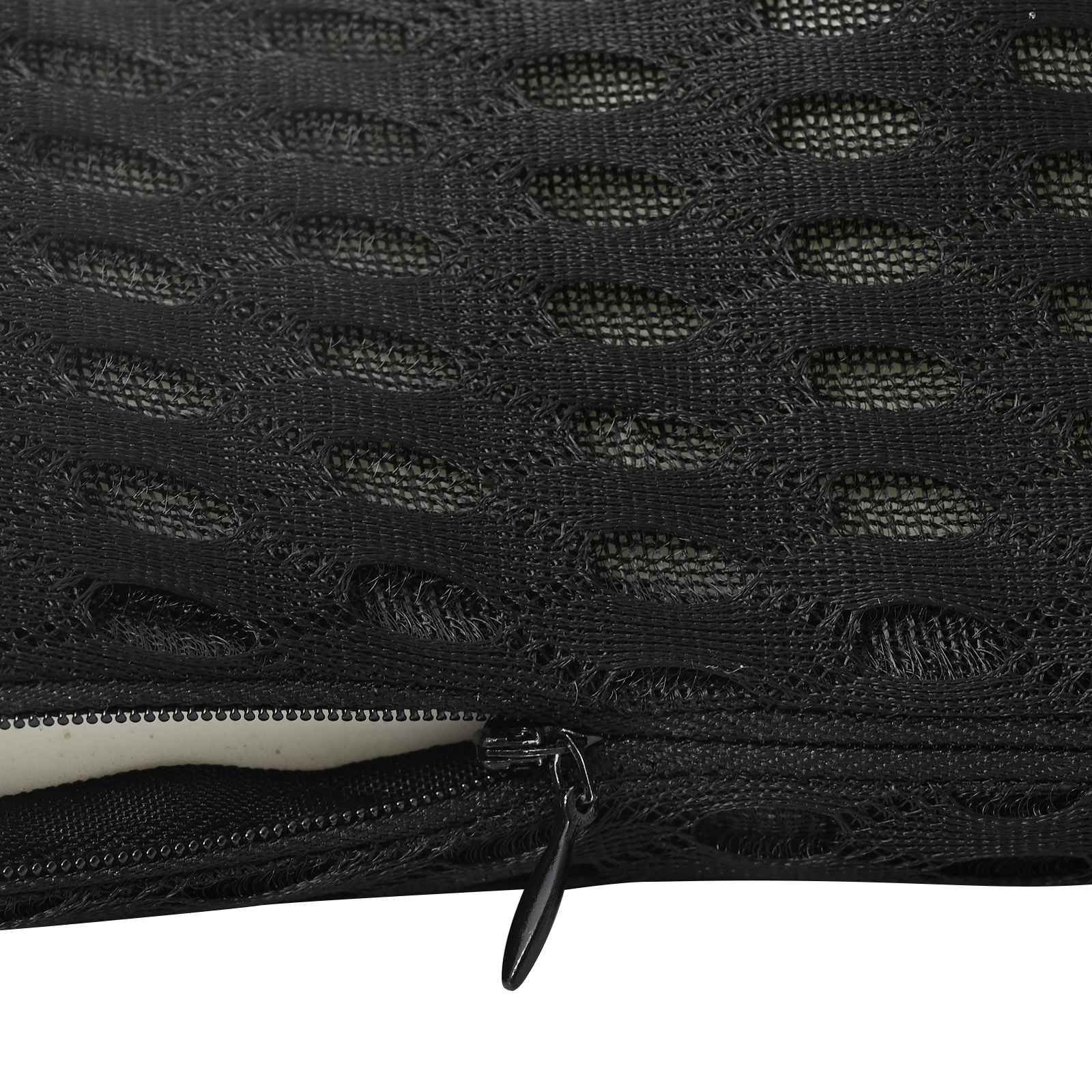 Cuscino con cuscino Nero 47 x 24 x 13 cm Reticolo 4D 42012705