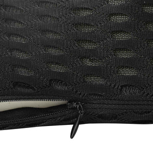 Cuscino con cuscino Nero 47 x 24 x 13 cm Reticolo 4D 42012705