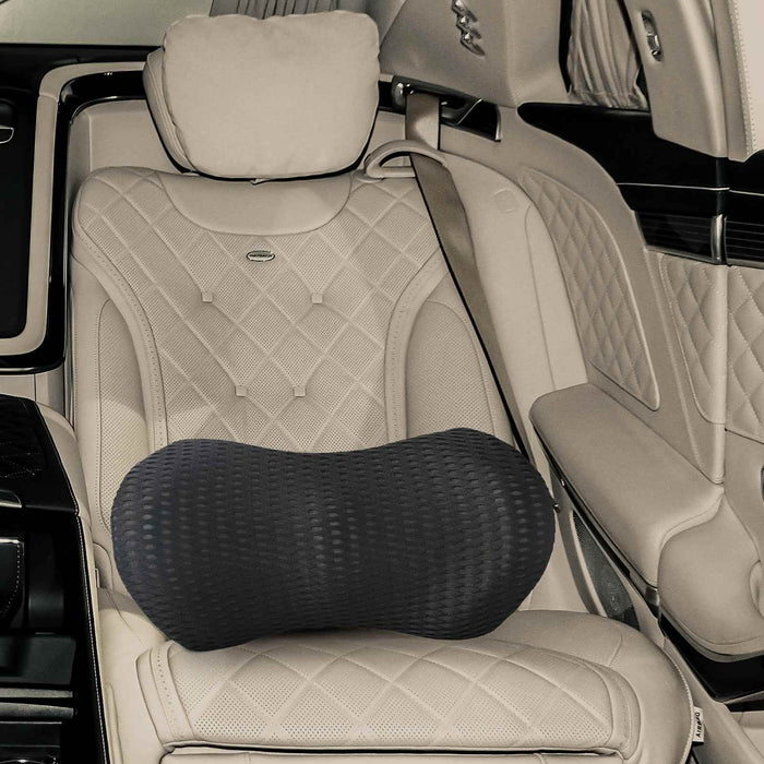 Cuscino con cuscino Nero 47 x 24 x 13 cm Reticolo 4D 42012705