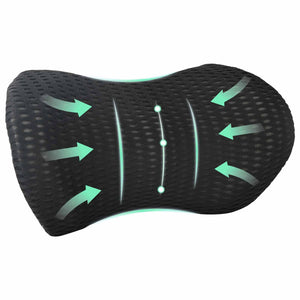 Cuscino con cuscino Nero 47 x 24 x 13 cm Reticolo 4D 42012705