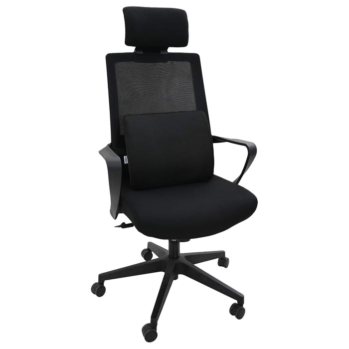 Cuscino con cuscino Regolabile Nero 34 x 31.5 x 12 cm Rete 42012707