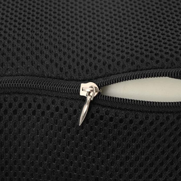 Cuscino con cuscino Regolabile Nero 40 x 40 x 11 cm a rete 42012708