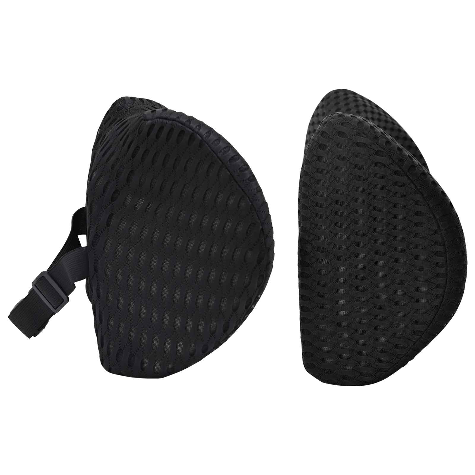 Cuscino con cuscino Regolabile 2 pcs Nero Reticolo 4D 42012714