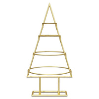 Albero di Natale in metallo con supporto Oro 60 cm 42019151