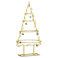 Albero di Natale in metallo con supporto Oro 60 cm 42019151