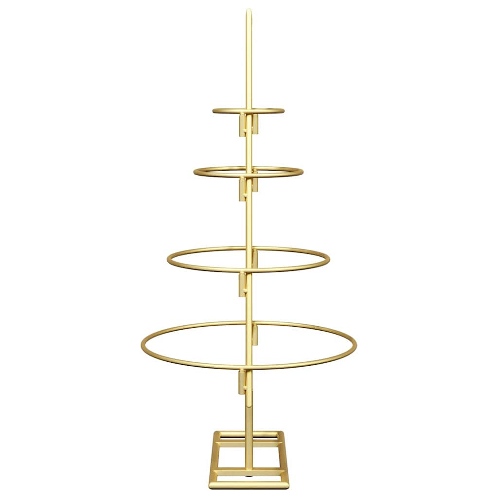 Albero di Natale in metallo con supporto Oro 60 cm 42019151