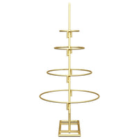 Albero di Natale in metallo con supporto Oro 60 cm 42019151